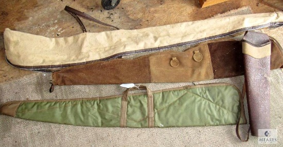 Lot Vintage Long Gun Cases & Shoulder type Holster