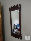 Vintage wood framed mirror