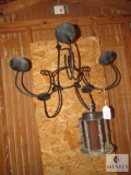 Lot Bird Feeder, Metal Candle Hanging Chandelier, and Light Fixture