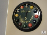 Tavern & Billiards pool table Wall Clock