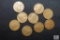 Lot of 9 1948 Wheat Cents