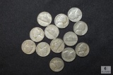 Lot of 12 Jefferson Nickels