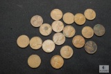 Lot of 19 assorted Wheat Cents