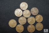 Lot of 11 1947 Wheat Cents