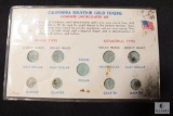 California Souvenir Gold Tokens Complete Uncirculated Set