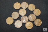 Lot of 12 assorted Wheat Cents