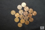 Lot of 17 assorted Memorial Cents