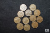 Lot of 12 1946 Wheat Cents