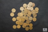 Lot of 51 assorted Wheat Cents