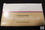 1986 United States Mint Uncirculated Coin Set