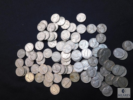 Approximately 1 pound of assorted Jefferson Nickels