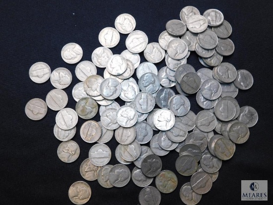 Approximately 1 pound of assorted Jefferson Nickels