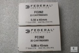 40 Rounds Federal Ammo 5.56 x45mm 77 Grain Ammunition