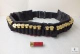 Padded Adjustable Cartridge Belt with 28 Shotgun Shells 2-3/4