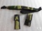 New camo 3 piece set of padded rifle sling, knife pouch and mini mag light case