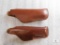 2 Hunter leather thumb break holsters fits Colt Commanders and similar autos