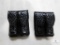 2 New Hunter leather double magazine pouches for Glocks, Baretta and similar pistols