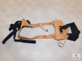 New Hunter leather shoulder holster fits 4