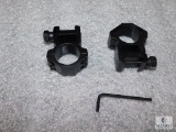 New tactical scope rings fits one inch tube scope and high clearance