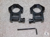 New tactical scope rings fits one inch tube scope and high clearance