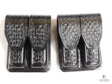 2 New Hunter Leather double magazine pouches fits Beretta 92, Ruger P95 and similar