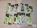 Large assortment of new Bomber lures