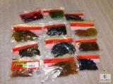 12 packs new assorted fishing worms