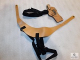 New Hunter leather shoulder holster fits 4