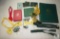 Lot Girl Scout Vintage Items Wallets, Scrapbook, Service Book, BInder, Ties, Patches +