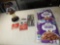Lot New + Girl Scout Items Camp Monkey, Journey Bracelets, Doll w/ Stand & Cereal boxes
