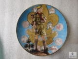 Gorham Collector Plate Norman Rockwell Tomorrow's Leader Boy Scout Edition