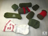 9 Pairs of Vintage 1940's - 1970's Boy Scouts Socks