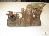 Vintage Boy Scout Cast Iron Mechanical Bank Reproduction from the 1960's