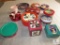 Lot assorted Christmas Tins Candy Dishes