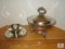 Silver plated Chaffing Dish & bowl with tray