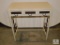 White w/ Metal Accent / Hall Table 28