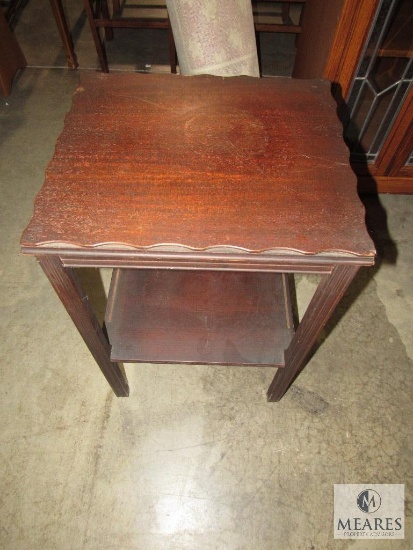 Vintage Wooden End Table