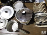 Large Lot assorted Pots Pans & Crockpot