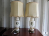 Pair of Lamps with Floral Design 28