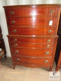 Duncan Phyfe style check of drawers 6 Drawer