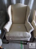 Cream Wingback Chair