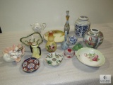 Lot assorted China Plates, Porcelain Vases and platters