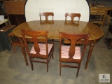 Dining Room Table with Laminate Wood with 4 Wooden Chairs