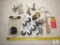 Mix lot Door Knob, Casters, Throttle Switch, Light bulbs, Clamps +