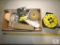 Lot assorted Sanding Paper, Discs, and Power Outlet wind-up drop Cord Cable