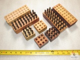 Lot 2 Metal Punch Stamp Sets Letters & Numbers Approximately 1/4