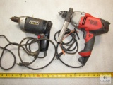 Lot 2 electric Drills Black & Decker DR501 and Craftsman 3/8