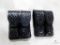 2 new Hunter leather double mag pouches fits Beretta 92,96 and similar mags