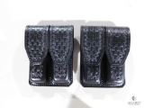 2 new Hunter leather double mag pouches fits Beretta 92,96 and similar mags