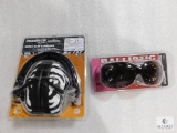 Set of new Champion earmuffs and ballistic shooting glasses